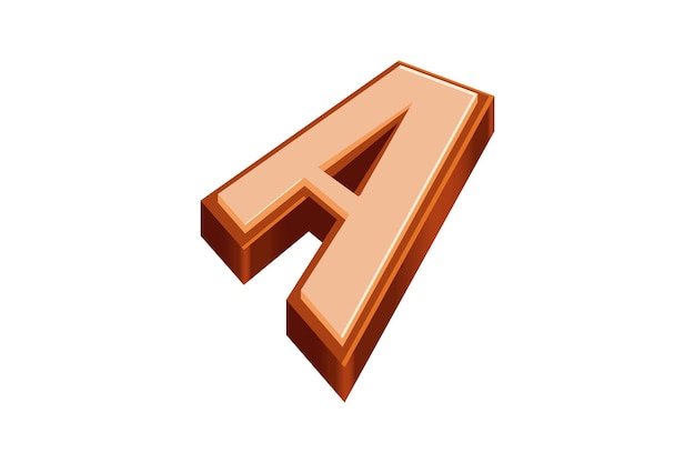 Alphabet A Gingerbread Christmas Sticker