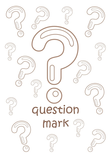 Alphabet Q For Question Mark Vocabulary Reading writing Lesson School Coloring for Kids and Adult
