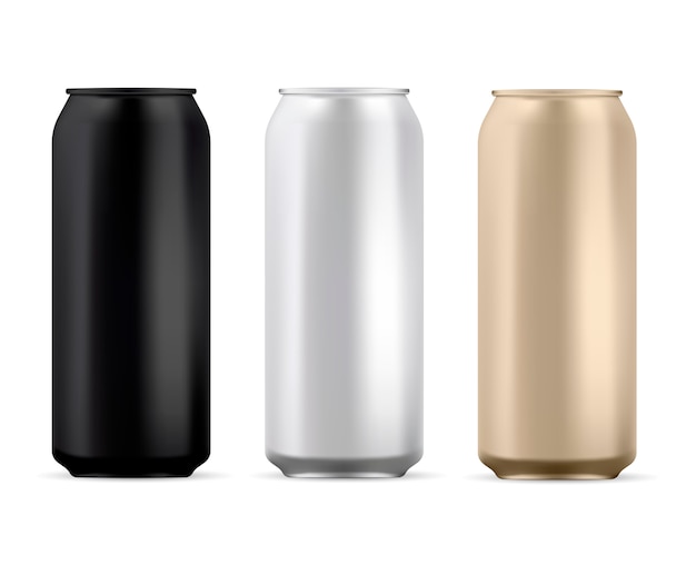 Aluminum Can Blank. Round Soda Tin Isolated 