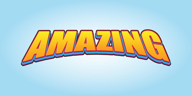 Amazing text effect design template