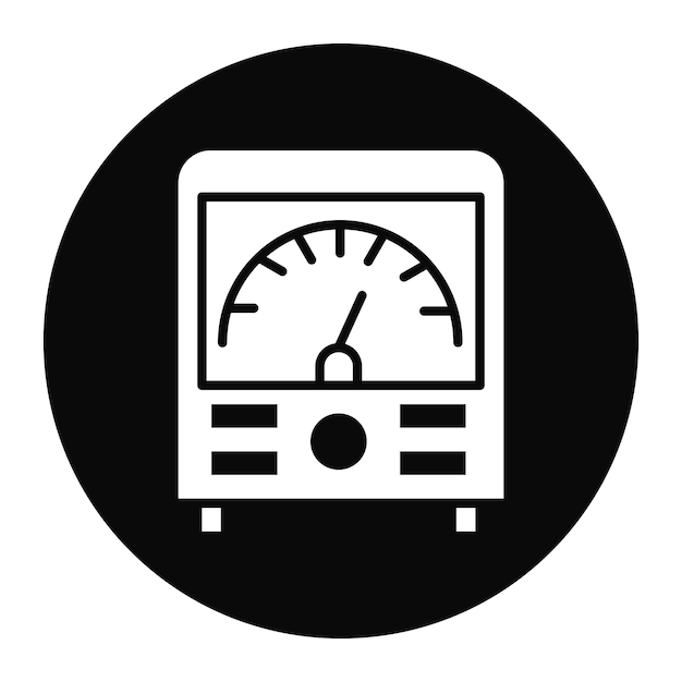 ammeter icon vector image can be used for electric circuits