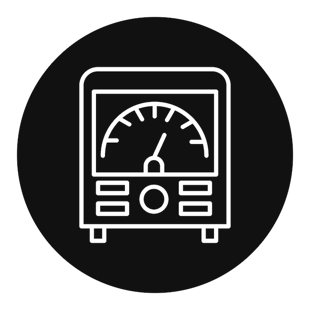 ammeter icon vector image can be used for electric circuits