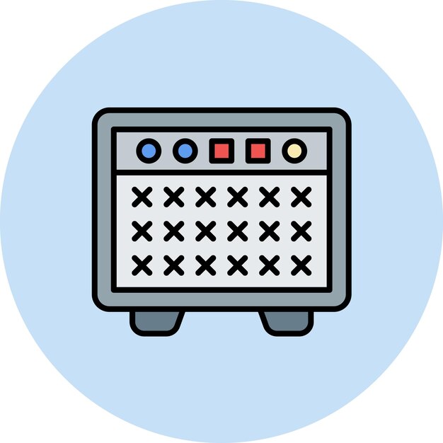 Amplifier Flat Illustration