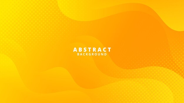an abstract background with orange and yellow circles and a yellow background