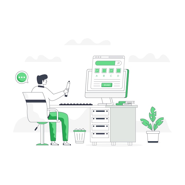 An ebook flat vector download