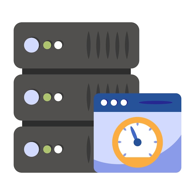 An icon design of server history