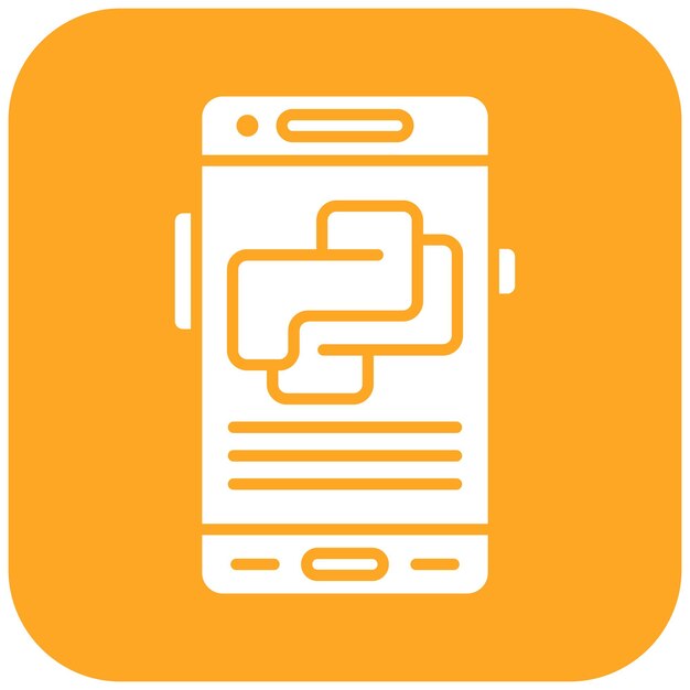 an orange and white icon of a phone with a spiral on it
