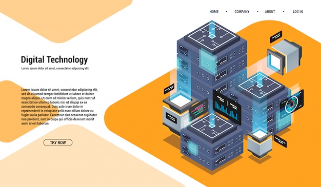 Analysis and Investment. Data visualization concept. 3d isometric 