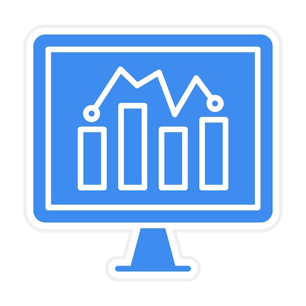 analytics icon vector image can be used for business and finance