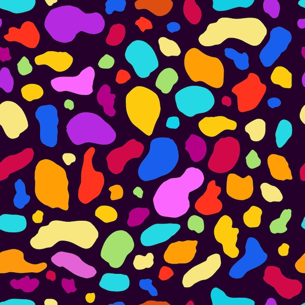 Animal fur fantasy seamless pattern