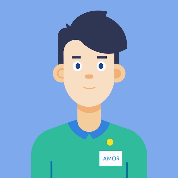 Animator Vector Character in Flat Style