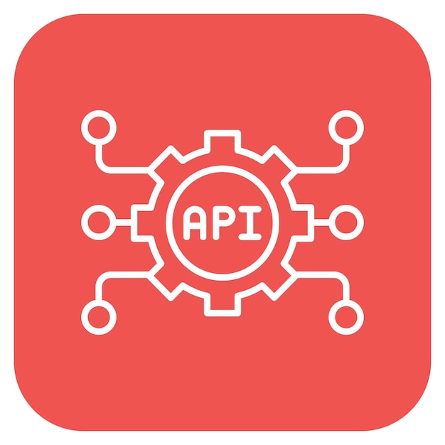 Api icon vector image Can be used for Computer Science