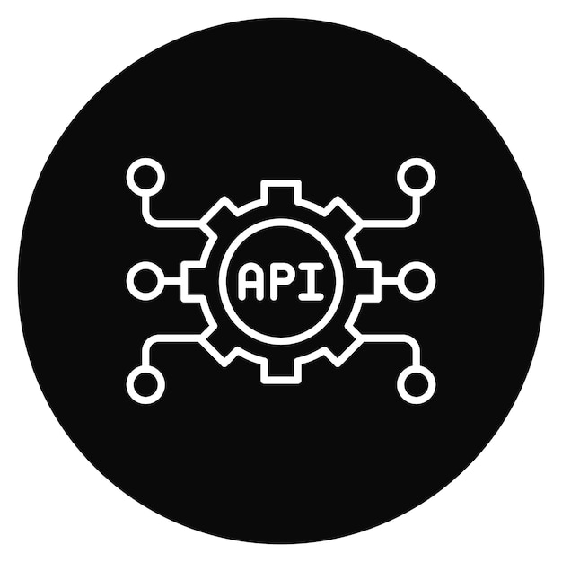 Api icon vector image Can be used for Computer Science