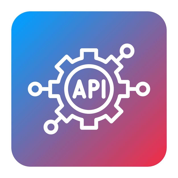 API icon vector image Can be used for Data Science