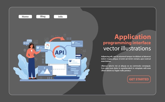 Api integration and development a professional demonstrates the use of apis to connect services and