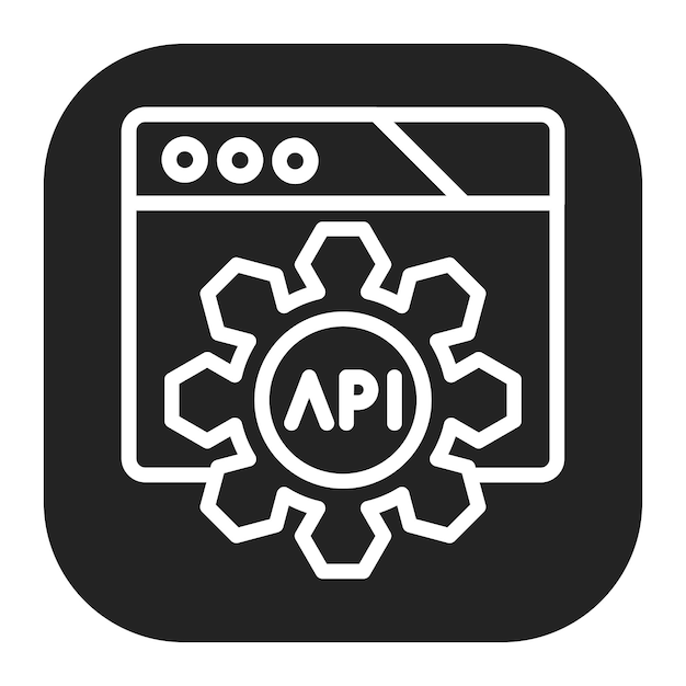api testing icon vector image can be used for software testing