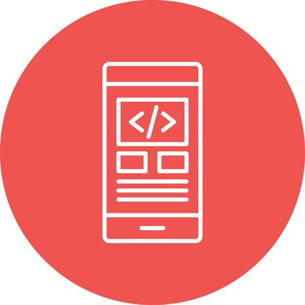 App Development icon vector image Can be used for Coding and Development