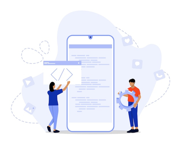 App Development  Illustration Concept