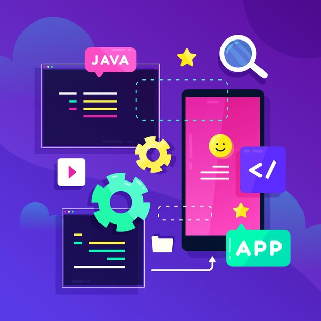 App development illustration