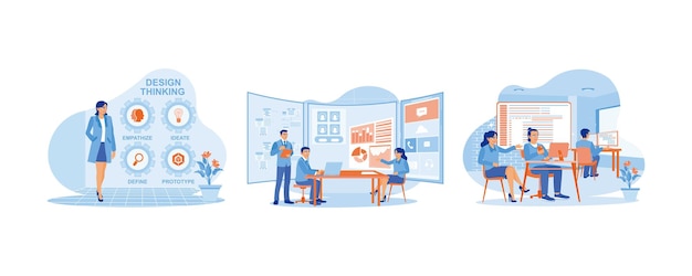 APP devs concept Develop UI and UX designs for mobile applications Brainstorm UI and UX design