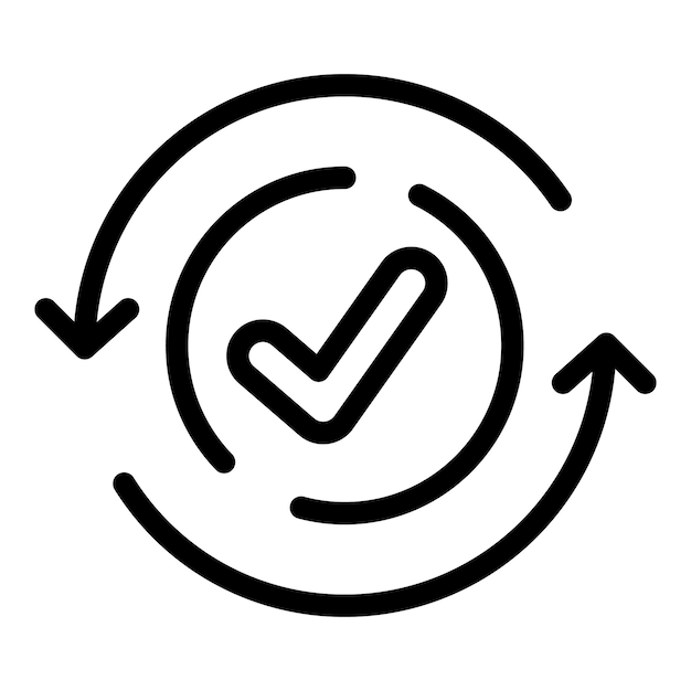 Application approval icon outline vector Credit finance Form stamp