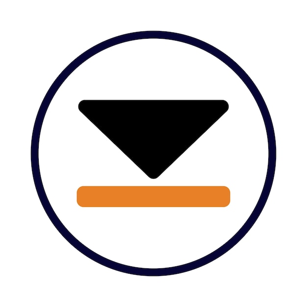 Application arrow down icon