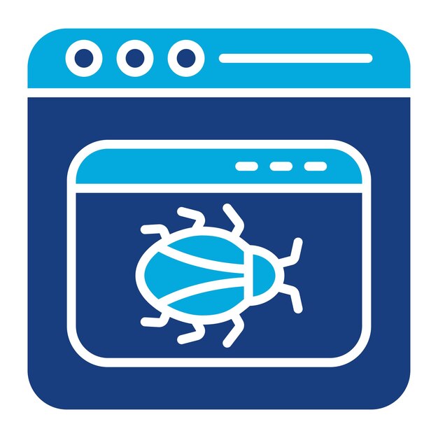 Application Malware Duotone Illustration