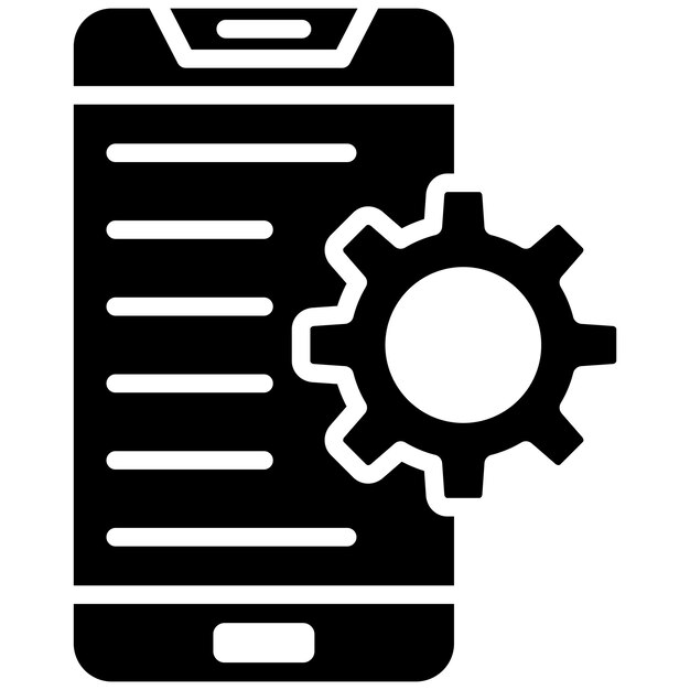 Application Setting Vector Illustration Style