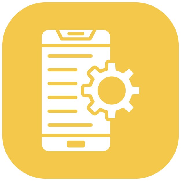 Application Setting Vector Illustration Style