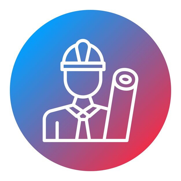 architect icon vector image can be used for diversity