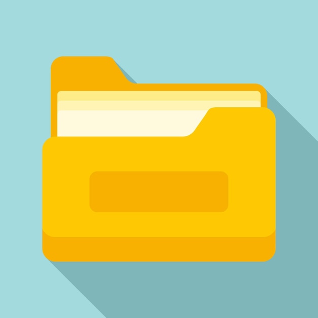 Archive file folder icon Flat illustration of archive file folder vector icon for web design