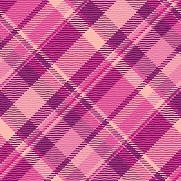 Argyle seamless pattern fabric festival textile plaid background Greeting texture vector tartan check in pink and red colors