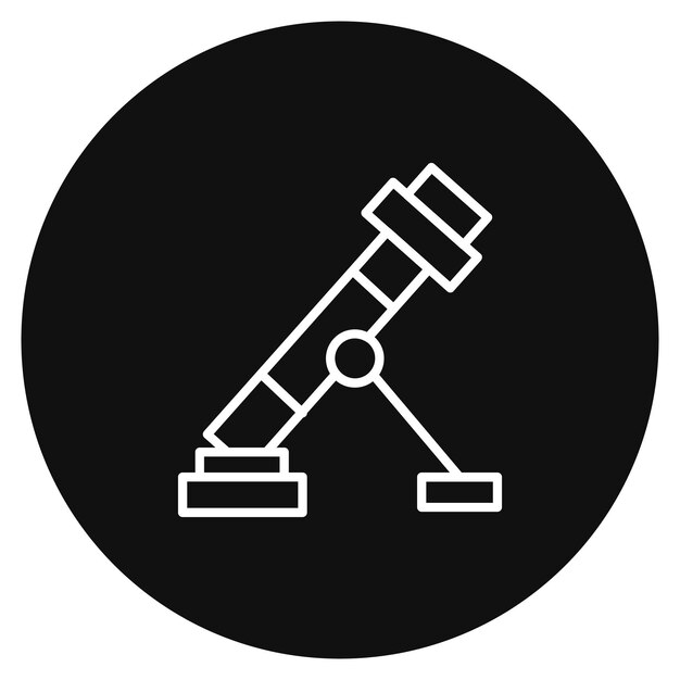 Army Mortar Vector Illustration