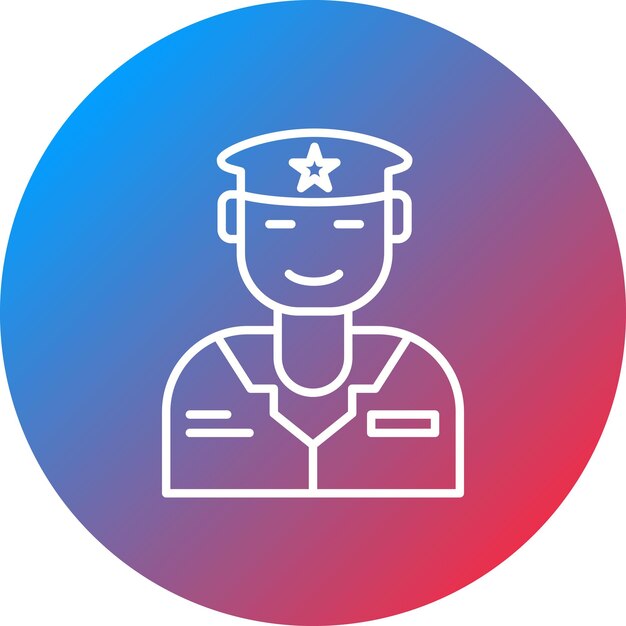 army pilot icon vector image can be used for military