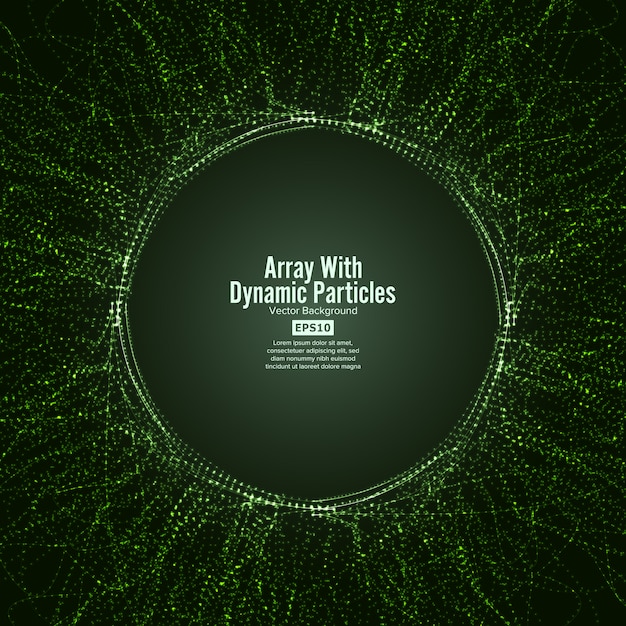 array with dinamic particles 