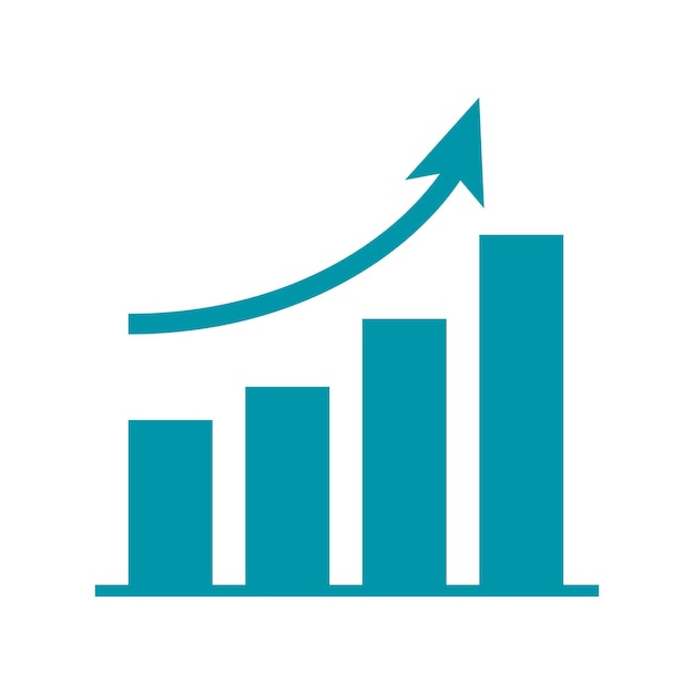 arrow deposit infographic illustration on white