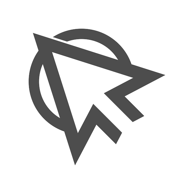 Arrow icon logo design