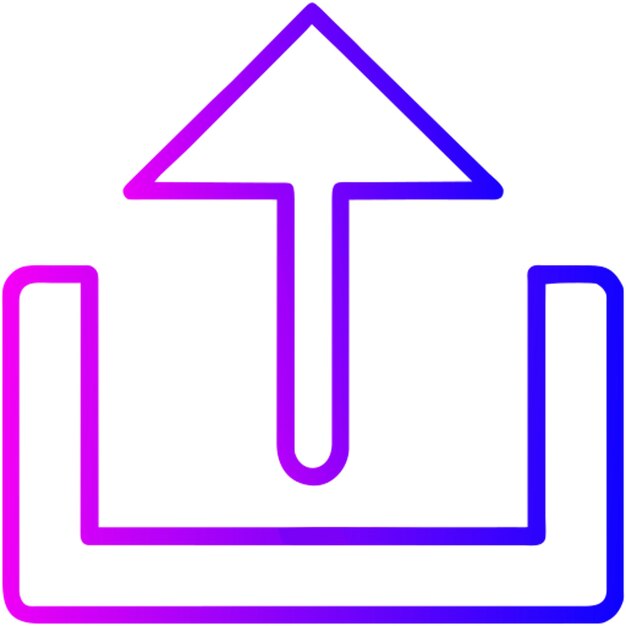 arrow icon outline gradient