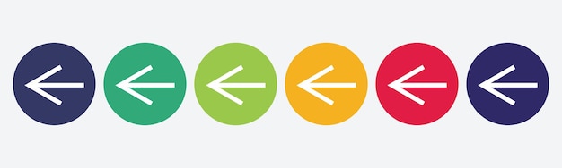 Arrow icons set