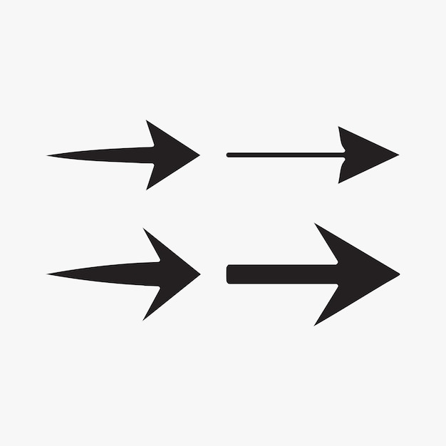 Arrow sign icon arrows vector set