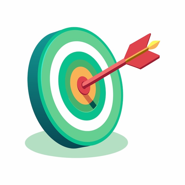 arrow target isolated vector