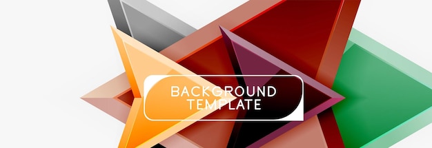 Arrows abstract composition for banner background or logo
