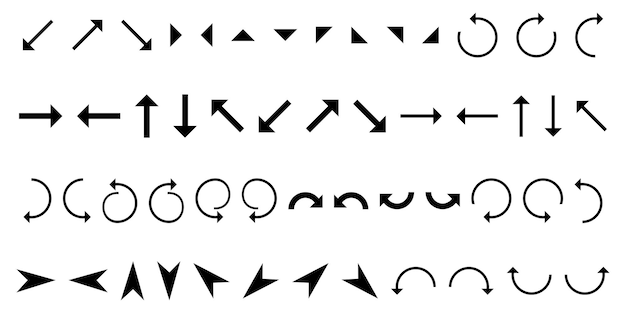 arrows all vector icons