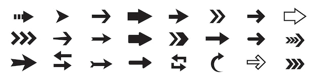 Arrows set Arrow icon collection