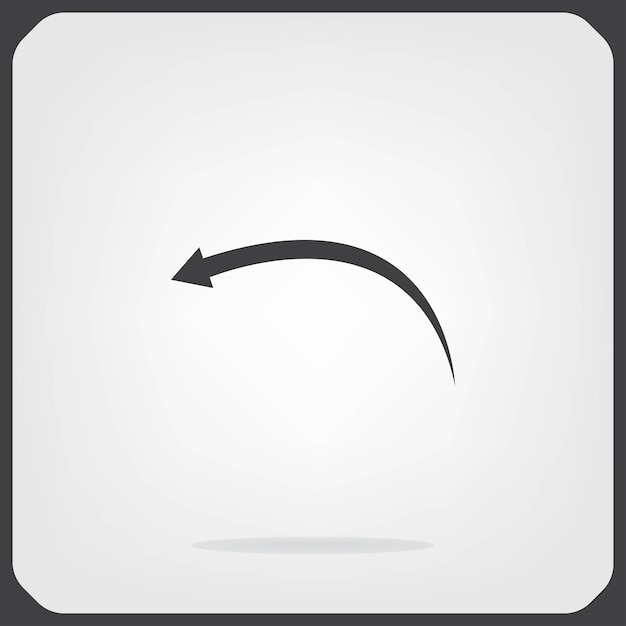 Arrows symbol Vector illustration on gray background Eps 10
