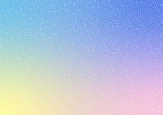 Art style blue line pattern random background