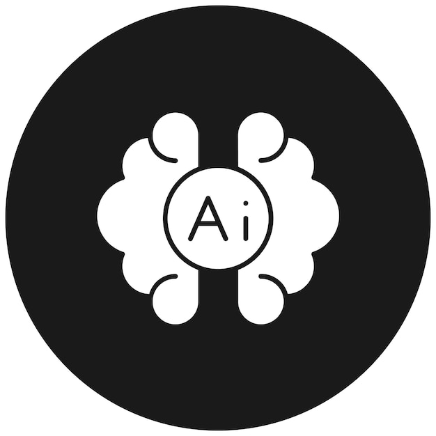 artificial consciousness vector icon can be used for data analytics iconset