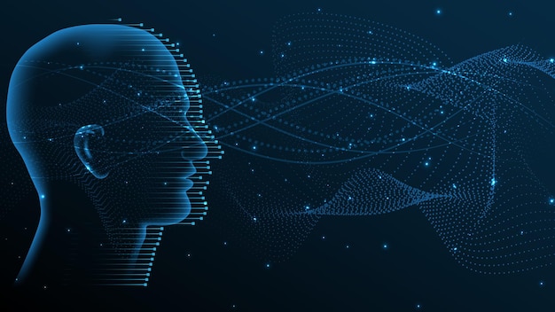 Artificial intelligence, AI Technology background Hi-tech innovation abstract background vector illustration
