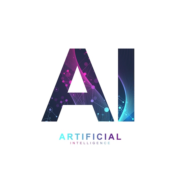 Artificial Intelligence and Machine Learning Concept Vector symbol AI Neural networks