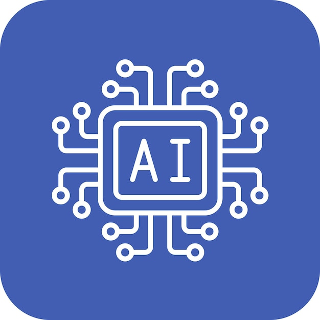 artificial intelligence icon vector image can be used for artificial intelligence
